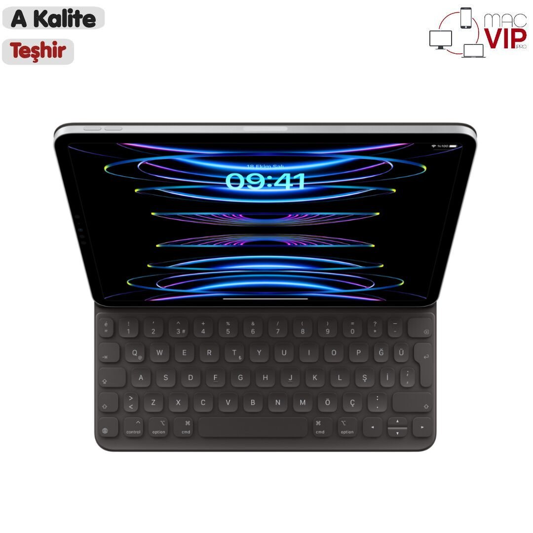 Apple 11 inç iPad Pro (4. nesil) ve 11 inç iPad Air (M2) için Smart Keyboard Folio MXNK2TQ/A iPad Klavye - Teşhir