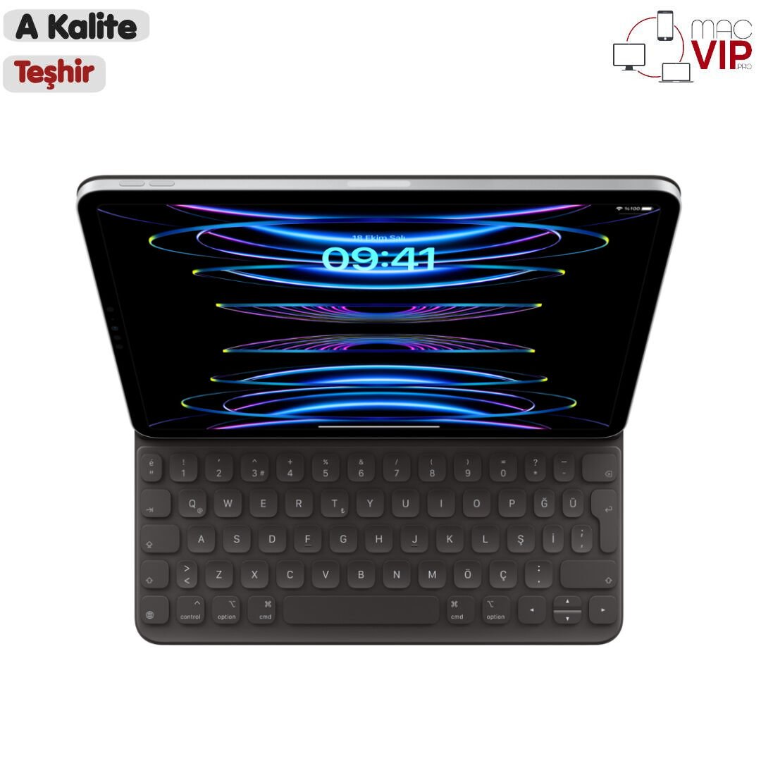 Apple 11 inç iPad Pro (4. nesil) ve 11 inç iPad Air (M2) için Smart Keyboard Folio MXNK2TQ/A iPad Klavye - Teşhir