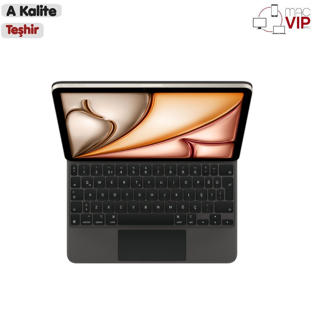 Apple 11 inç iPad Air (M2) için Magic Keyboard MXQT2TQ/A iPad Klavye Türkçe F - Siyah - Teşhir