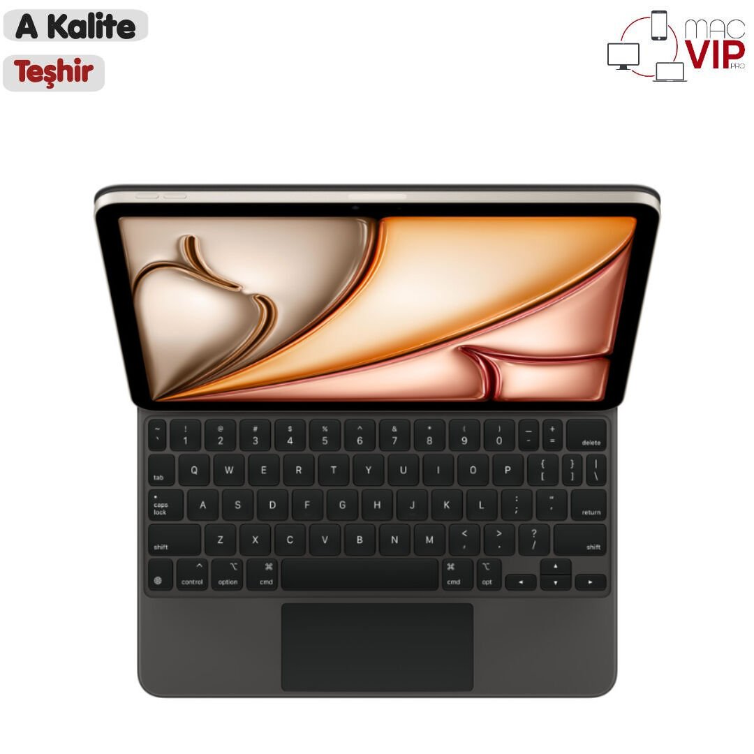 Apple 11 inç iPad Pro (4. nesil) ve 11 inç iPad Air (M2) için Magic Keyboard MXQT2TQ/A iPad Klavye - Siyah - Teşhir İngilizce (US)