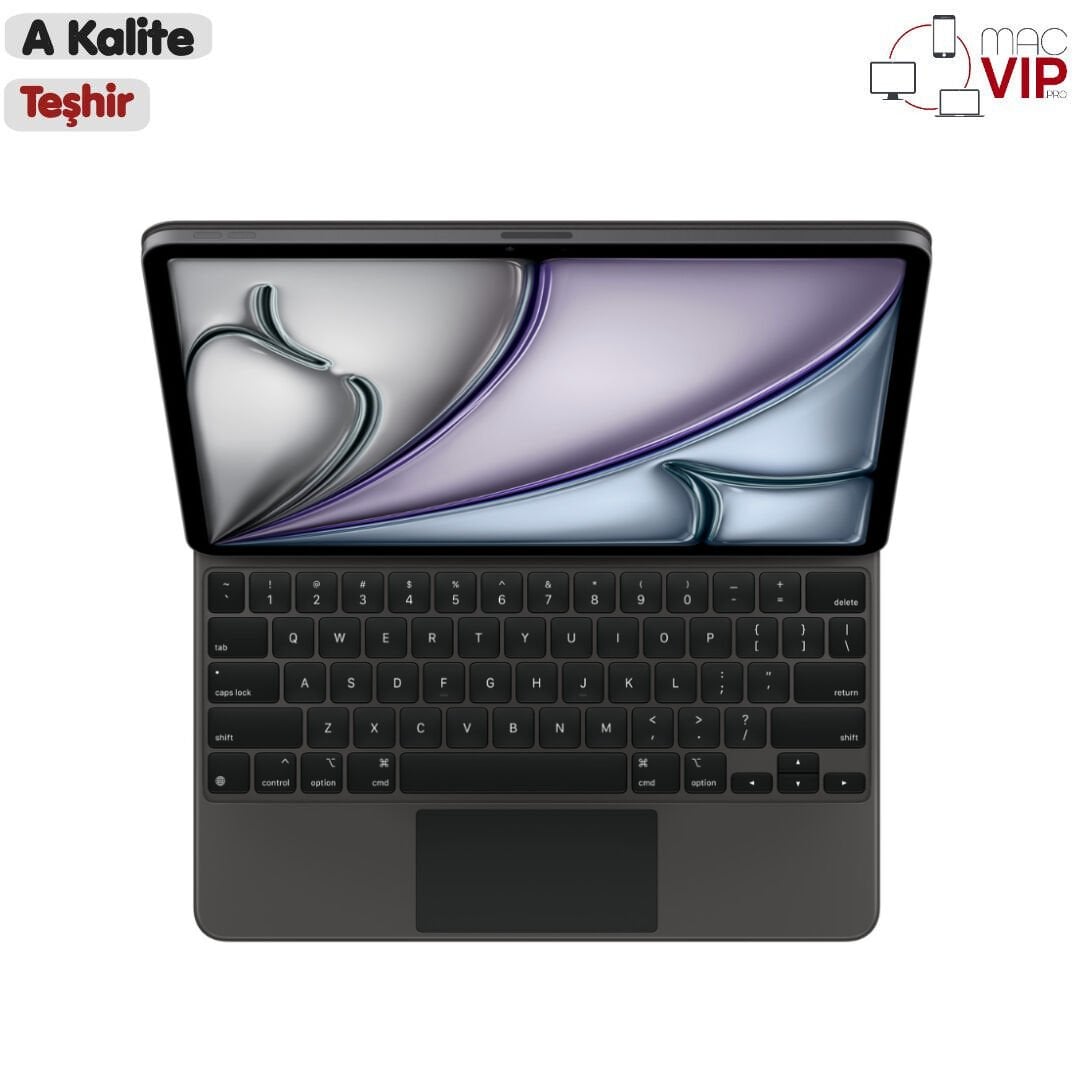 Apple iPad 12.9 inç Pro ve 13 inç Air (M2) için Magic Keyboard MJQK3TQ/A iPad Klavye - Siyah - Teşhir İngilizce (US)