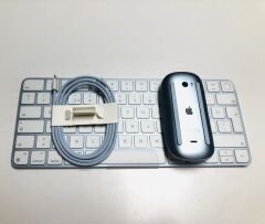 Apple Touch ID Özellikli Klavye+Magic 2 Şarjlı Mouse Seti-Mavi