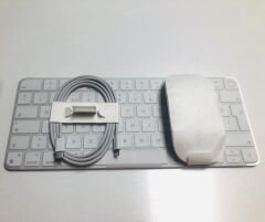 Apple Touch ID Özellikli Klavye+Magic 2 Şarjlı Mouse Seti-Beyaz