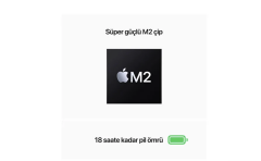 MacBook Air 13 inç 2022 M2 16GB RAM 256GB SSD Gece Yarısı MC7X4TU/A - Sıfır Ürün
