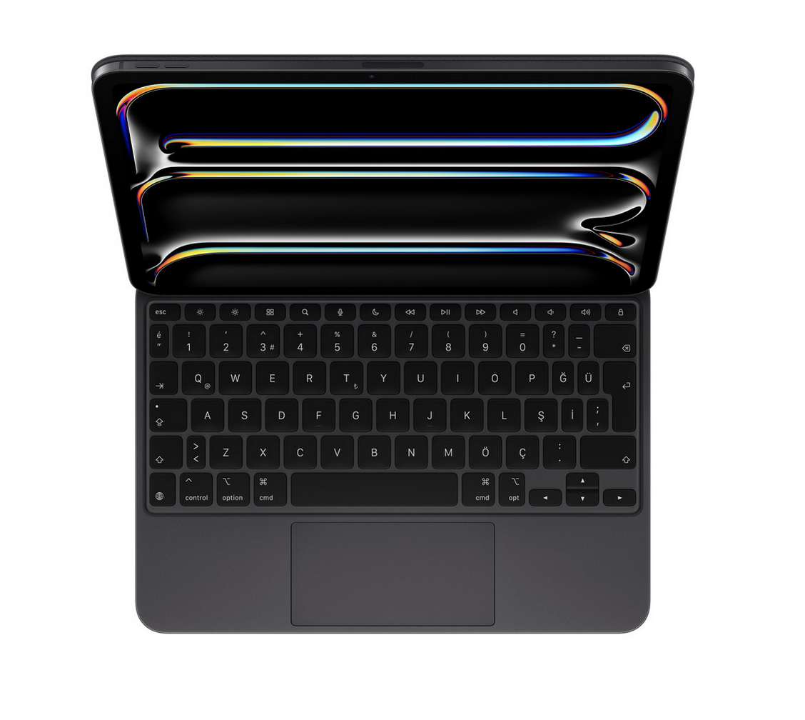 Apple 11 inç iPad Pro (M4 - M5) için Magic Keyboard - Türkçe Q Klavye - Siyah