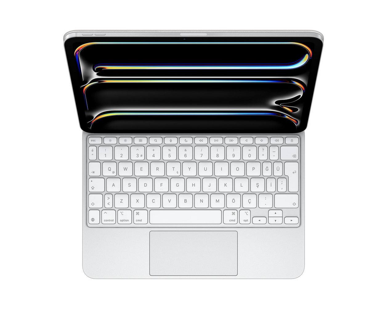 Apple 11 inç iPad Pro (M4 - M5) için Magic Keyboard - Türkçe Q Klavye - Beyaz