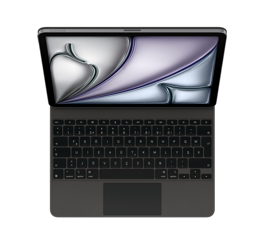 12.9 inç iPad Pro ve 13 inç iPad Air için Magic F Keyboard - Türkçe F DİLİZİM Klavye - Teşhir - SİYAH