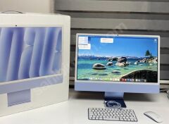 Apple iMac M4 24'' 10-Core CPU/GPU 16GB RAM 256GB SSD - Mavi - Teşhir (Sıfır Ayarında)