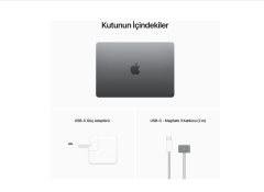 Apple MacBook Air M2 13.6'' 8GB RAM 512GB SSD MLXX3TU/A Uzay Grisi - Teşhir